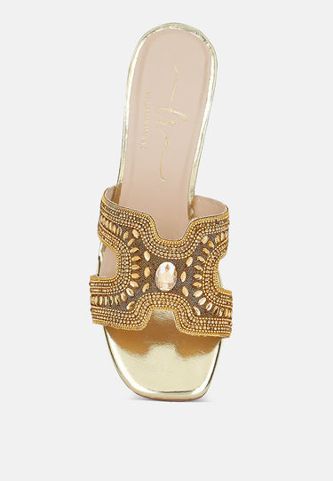 Women Embellished Block Heels