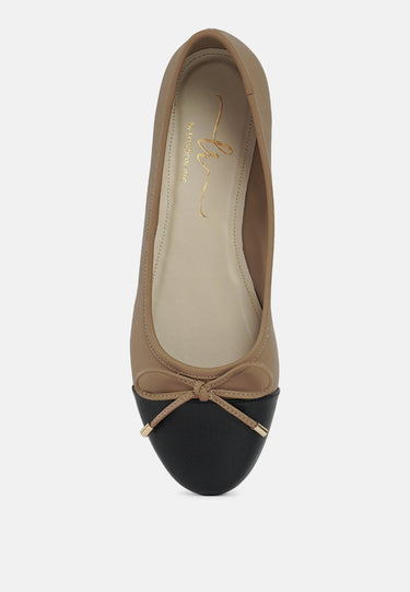 Women Two Tone Ballet Flats