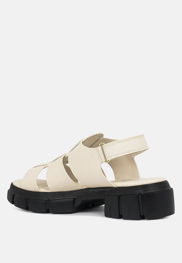 Women Faux Leather Strappy Sandals