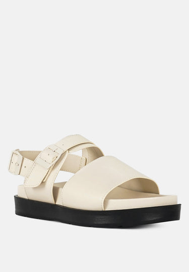 Women Pin Buckle Flatform Sandals