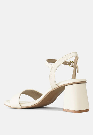 Women Pin Buckle Strap Block Heels