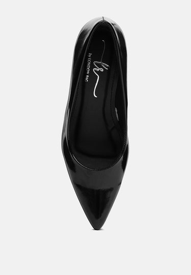 Women Patent Faux Leather Stiletto Pumps