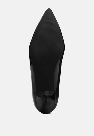 Women Patent Faux Leather Stiletto Pumps