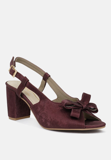 Women the Bow Affair Microfiber Sandals