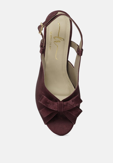 Women the Bow Affair Microfiber Sandals