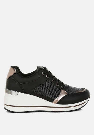 Vespera Faux Leather & Mesh Sneakers