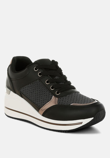 Vespera Faux Leather & Mesh Sneakers