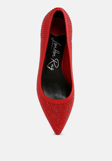 Vimto Breathable Rhinestone Pumps