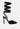 WALLIS Black Velvet Diamante Tie Up High Heeled Sandals_Black