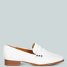 winged patent pleather penny loafers#color_off-white