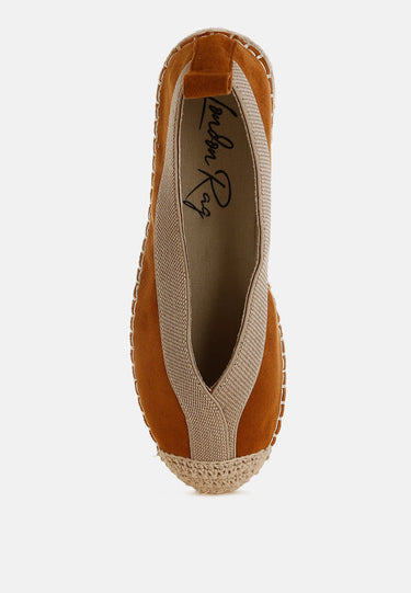 Yalva Microfiber Detachable Lace Espadrilles by Mode