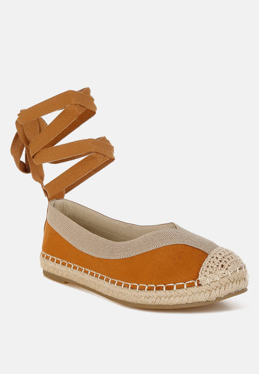 Yalva Microfiber Detachable Lace Espadrilles by Mode