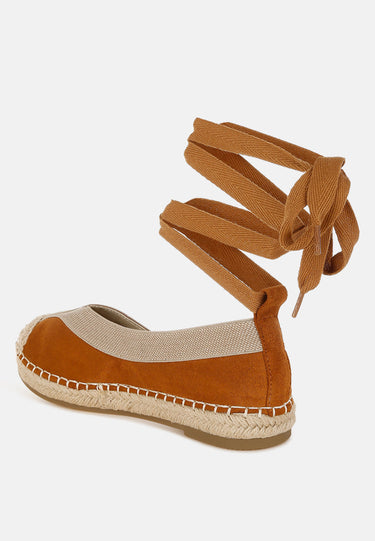 Yalva Microfiber Detachable Lace Espadrilles by Mode