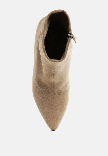 Microfiber Wedge Sock Boots by MODE