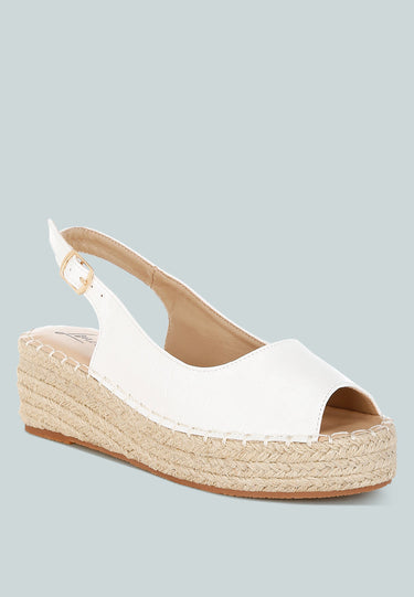 Yarael Croco Peep Toe Wedges