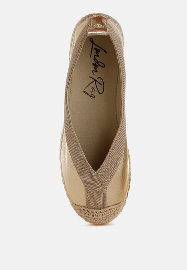 Metallic Detachable Lace Espadrilles by Mode