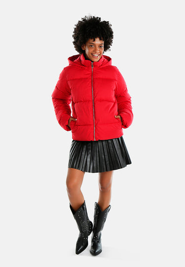 Zip Up Hooded Puffer Jacket