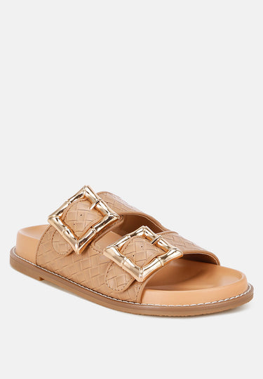 Zooper Chunky Buckle Slip-on Flats