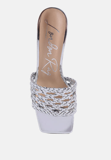 Adorbs Braided Straps Slip on Sandals