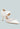 aneri buckle detail pump sandals#color_white