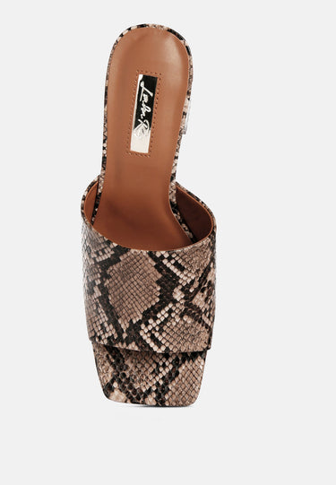 Artemisa Block Heel Slip on Sandals