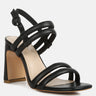 avianna black slim block heel sandal#color_black