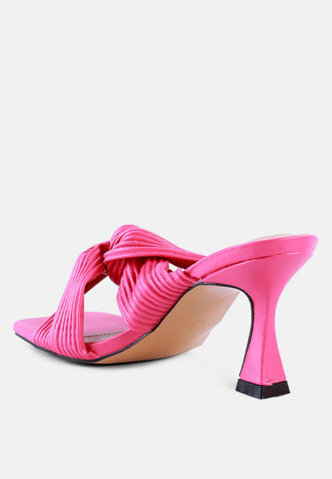 Battle Ex Corss Pleated Strap Slip on Sandals