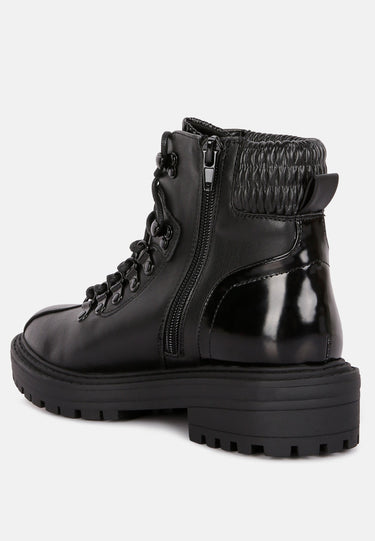 boundless faux leather ankle boots#color_black