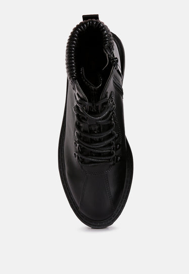 boundless faux leather ankle boots#color_black