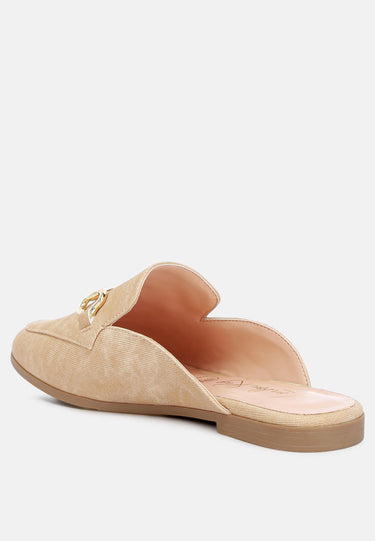 Briar Horsebit Embellishment Slip on Mules