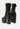 bumpy croc high block heeled chunky ankle boots#color_black