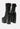bumpy croc high block heeled chunky ankle boots#color_black
