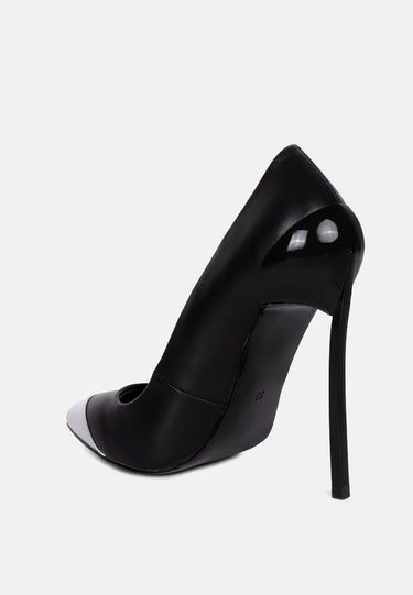Cidra Silver Dip Stiletto Heels by Mode