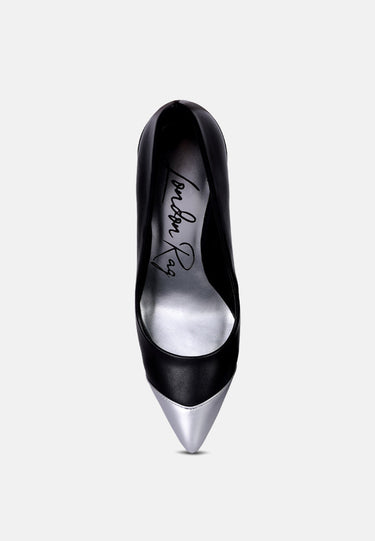 Cidra Silver Dip Stiletto Heels by Mode