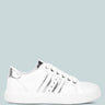 claude faux leather back panel detail sneakers#color_white