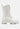 Drill Chunky White Lace Up Ankle Boots