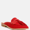 EDMANDA Tassle Detail Leather Mules#color_red