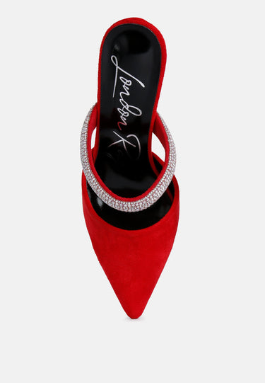 fauci diamante strap heeled mules#color_red