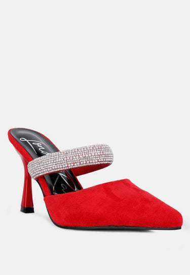 fauci diamante strap heeled mules#color_red