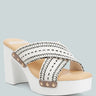 FInley Raffia High Block Heel Mules In White#color_white