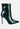 firefly metallic chain embellished stiletto ankle boots#color_green