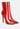 firefly metallic chain embellished stiletto ankle boots#color_red