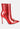 firefly metallic chain embellished stiletto ankle boots#color_red