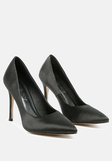 fizzy goblet satin stiletto pumps#color_black