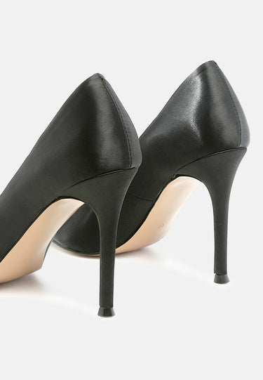 fizzy goblet satin stiletto pumps#color_black