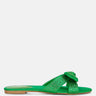 fleurette bow flat sandals#color_green
