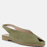 GRETCHEN Green Slingback Flat Sandals#color_mustard