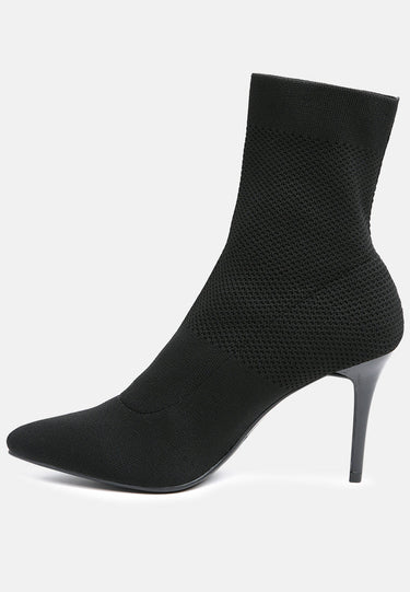 Bianca Pointed Heel Mesh Ankle Boot