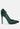 hornet high heeled satin pump sandals in green#color_green