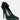 hornet high heeled satin pump sandals in green#color_green